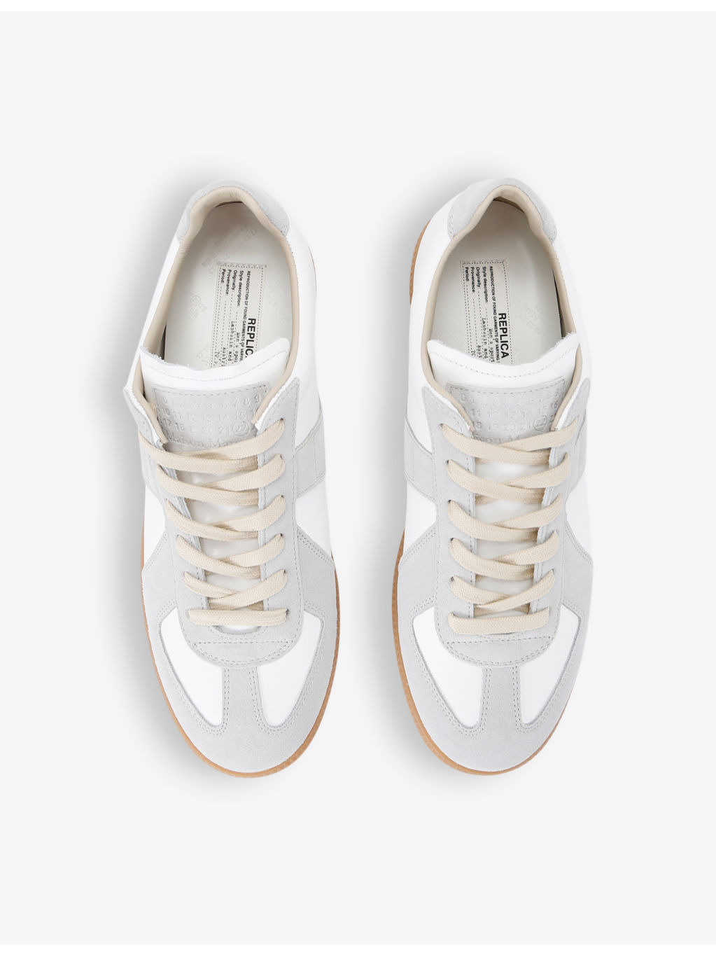 Replica leather low-top trainers - 2