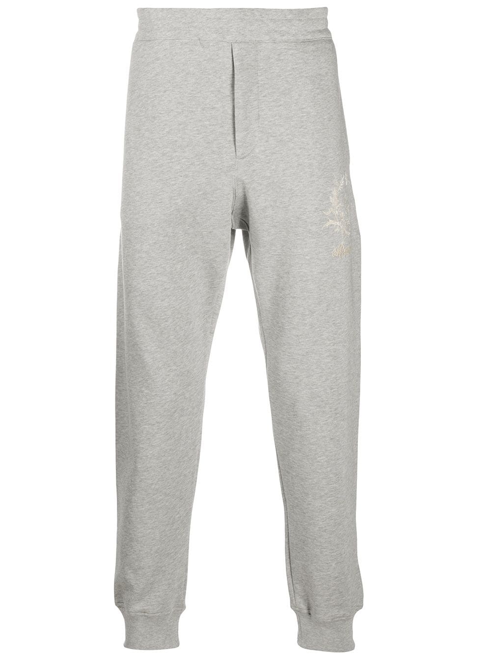 logo-embroidered track pants - 1