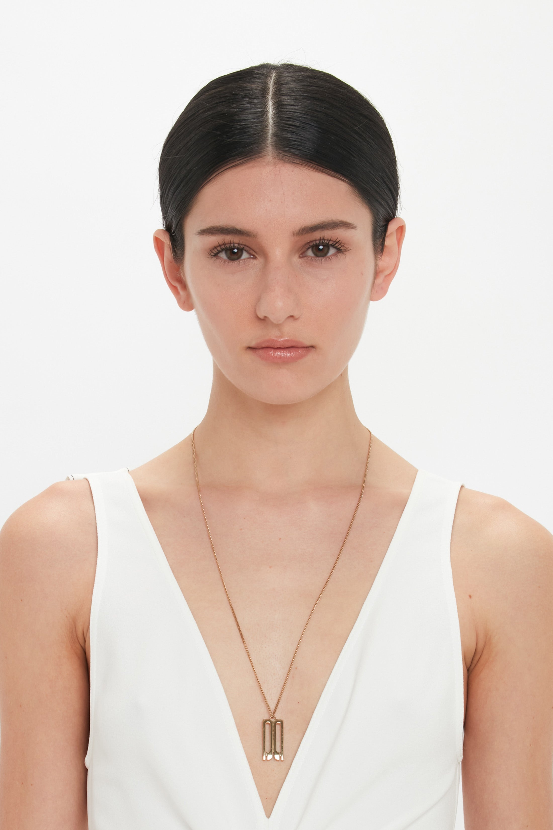 Exclusive Frame Necklace In Gold - 5