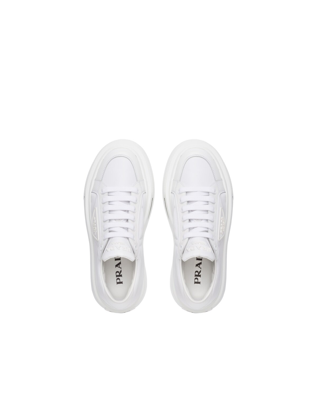 Prada Macro Re-Nylon and brushed leather sneakers - 3