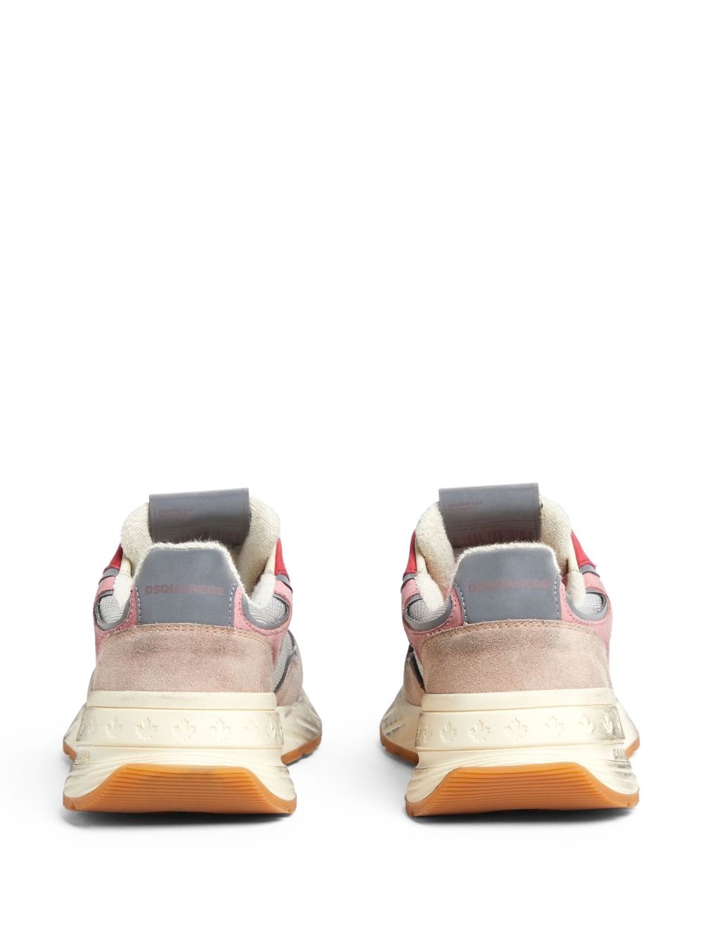 distressed-finish sneakers - 3