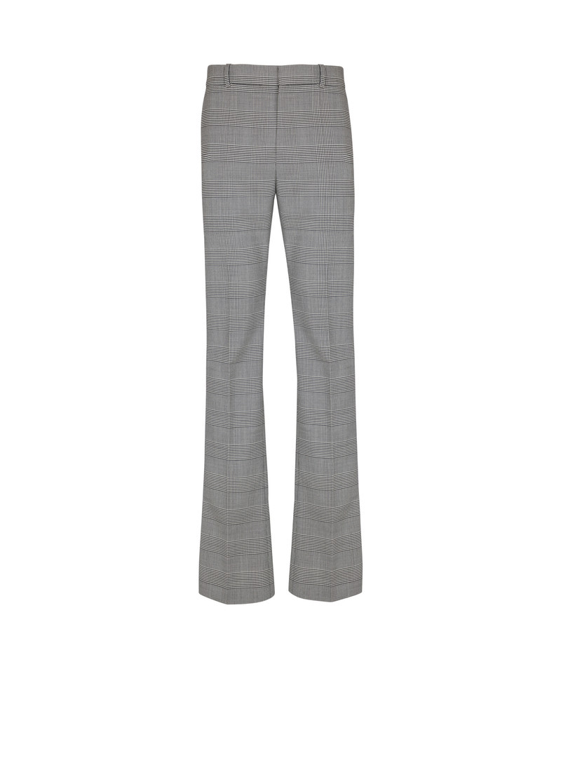Darted trousers in Prince of Wales wool 1