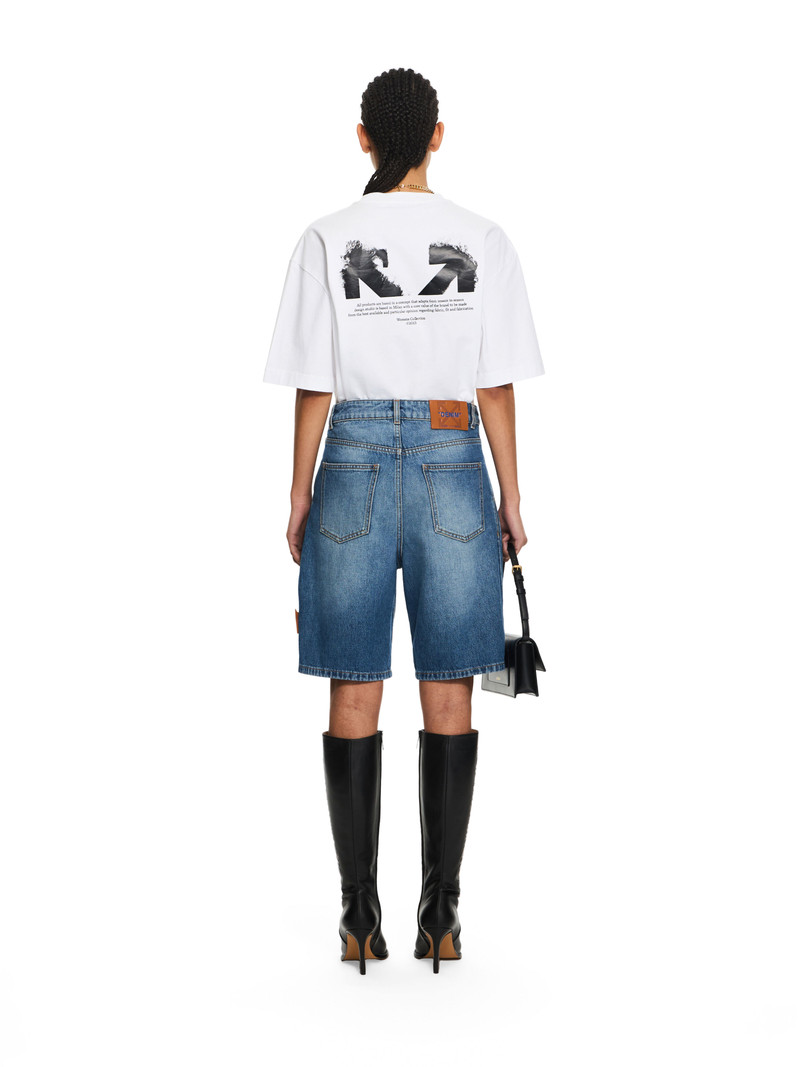 Royal Patch Denim Bermuda Shorts 4