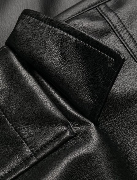 cruelty-free leather pants - 4