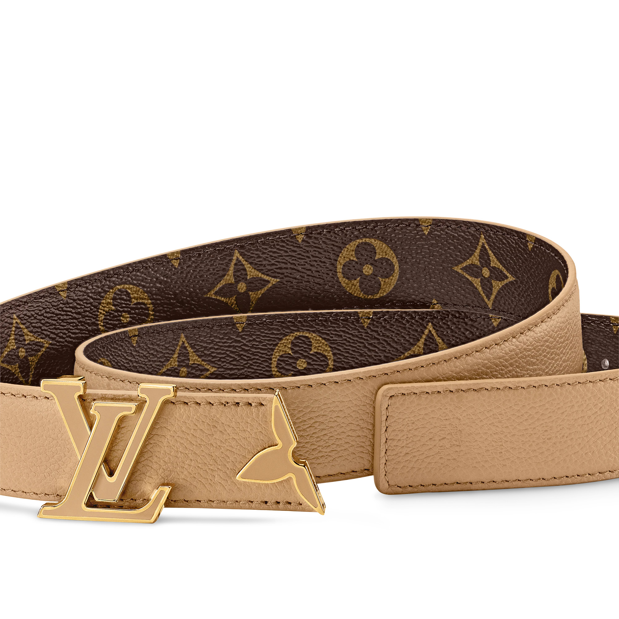 Pretty LV Enamel 30mm Reversible Belt - 3