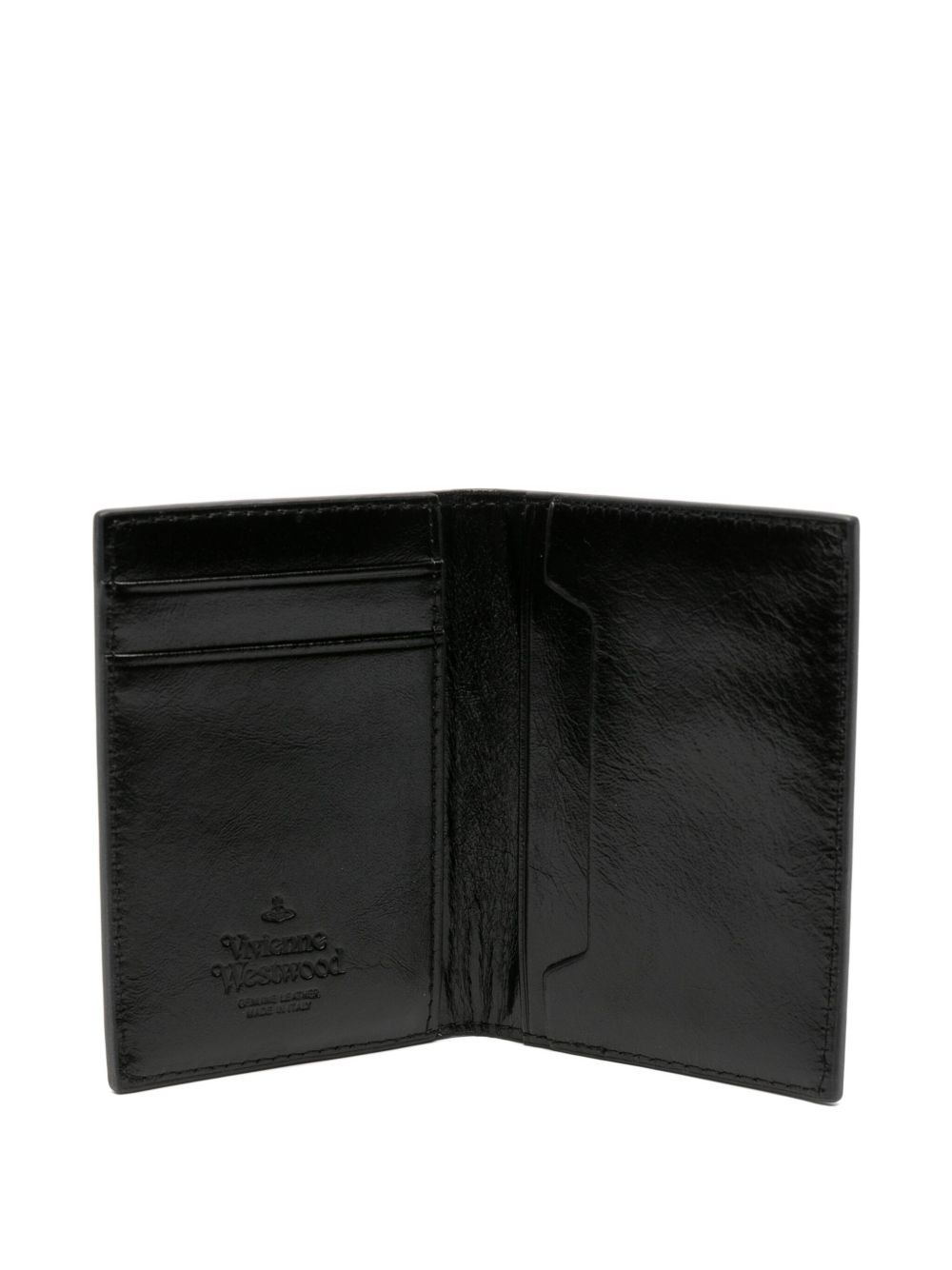 Orb-plaque leather wallet - 3