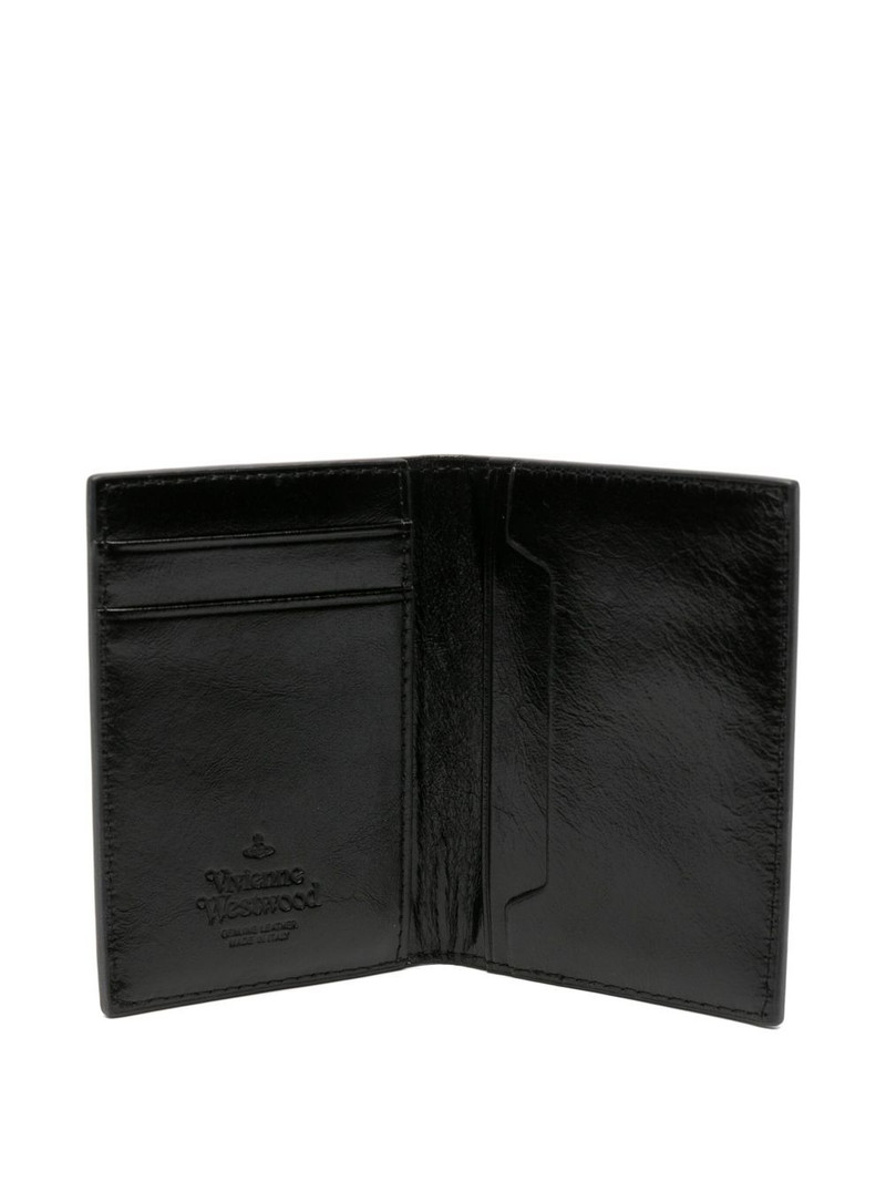 Orb-plaque leather wallet 3