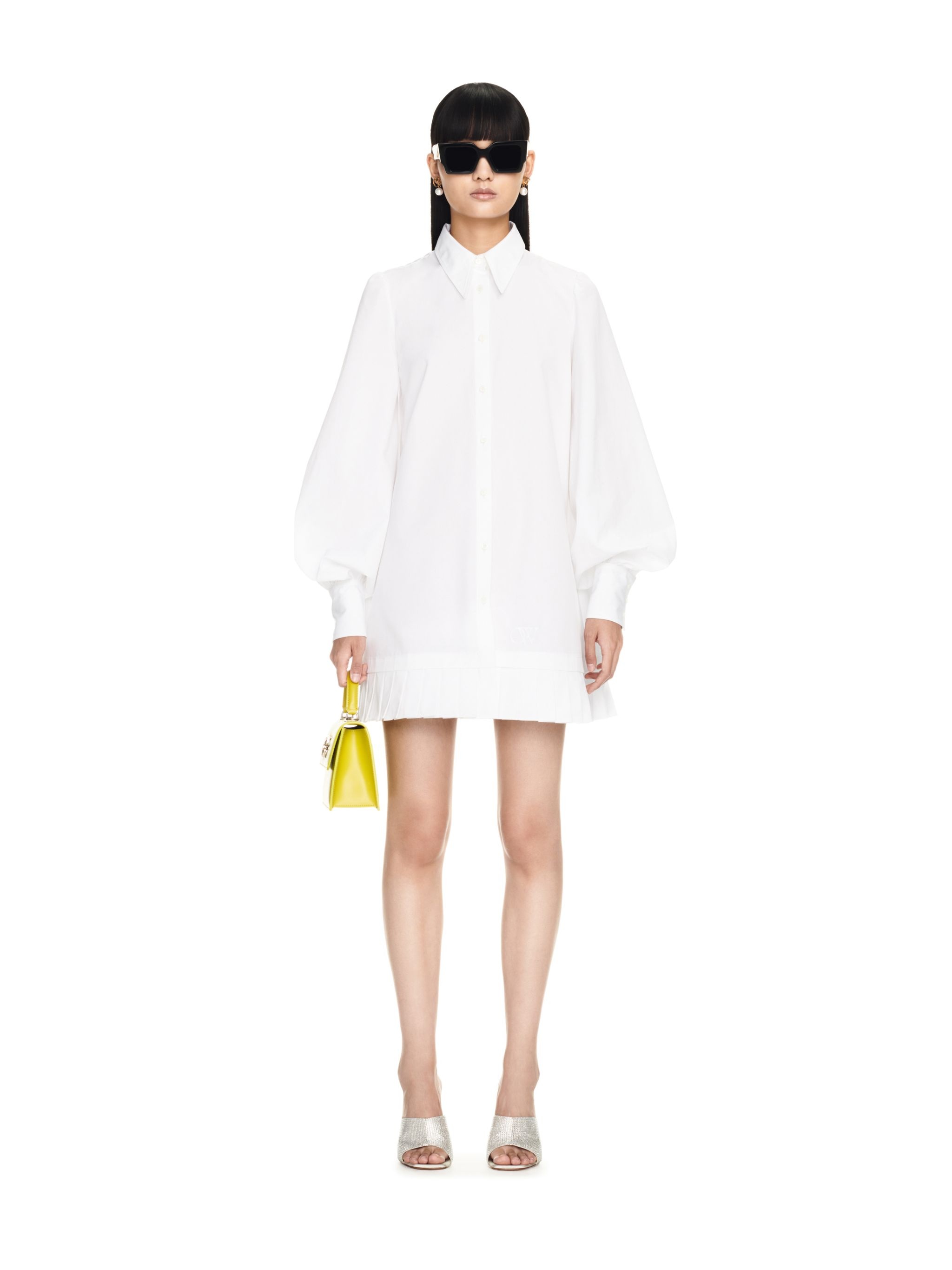 Poplin Pleat Shirt Dress - 2