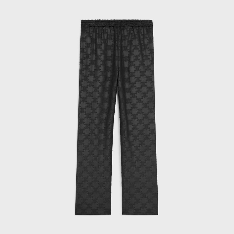 CELINE tracksuit pants in triomphe jersey outlook
