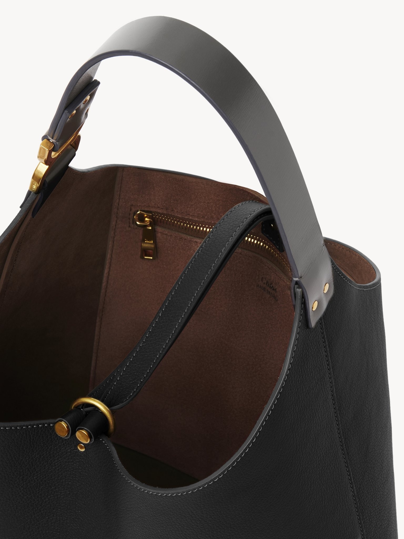 SMALL MARCIE HOBO BAG IN GRAINED LEATHER - 4