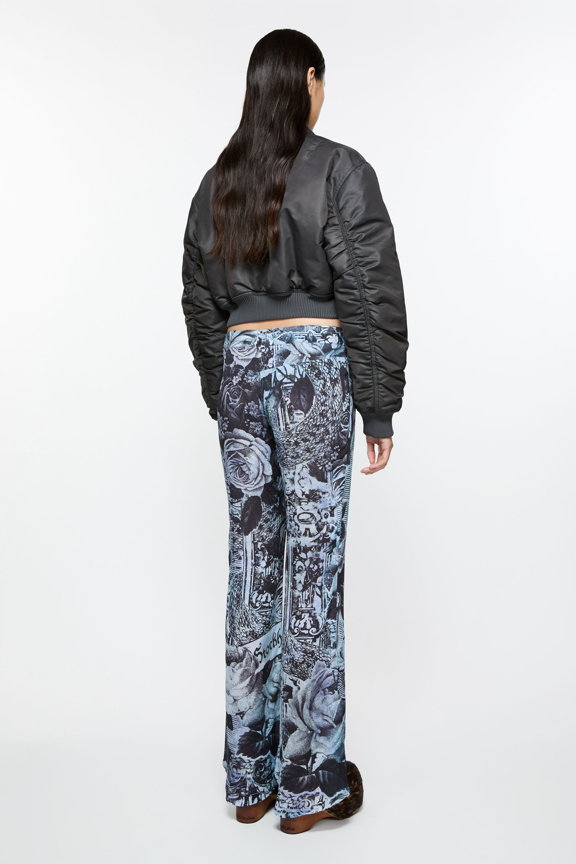 Printed trousers - Multi grey - 3