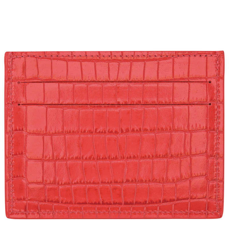 Longchamp Longchamp Pocket Card holder Vermilion - Leather outlook
