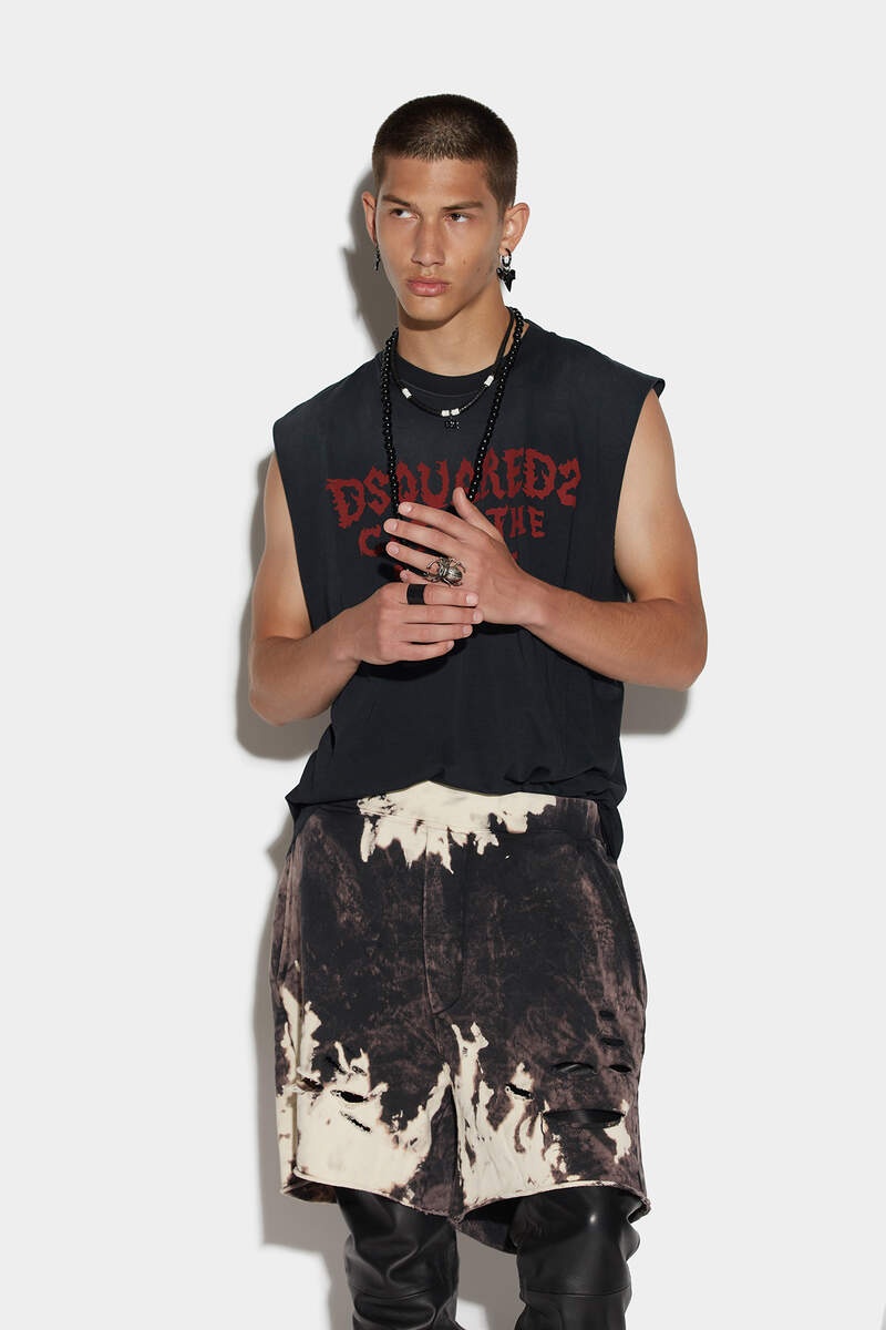 D2 REVERSE TIE&DYED LONG ARNOLD SHORT - 3