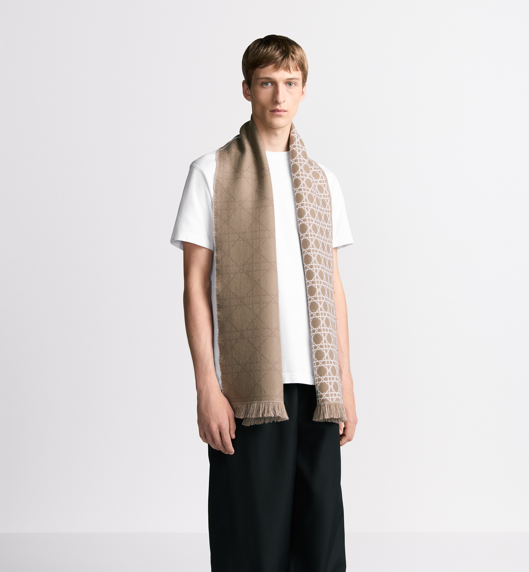 Striped Cannage Scarf - 2