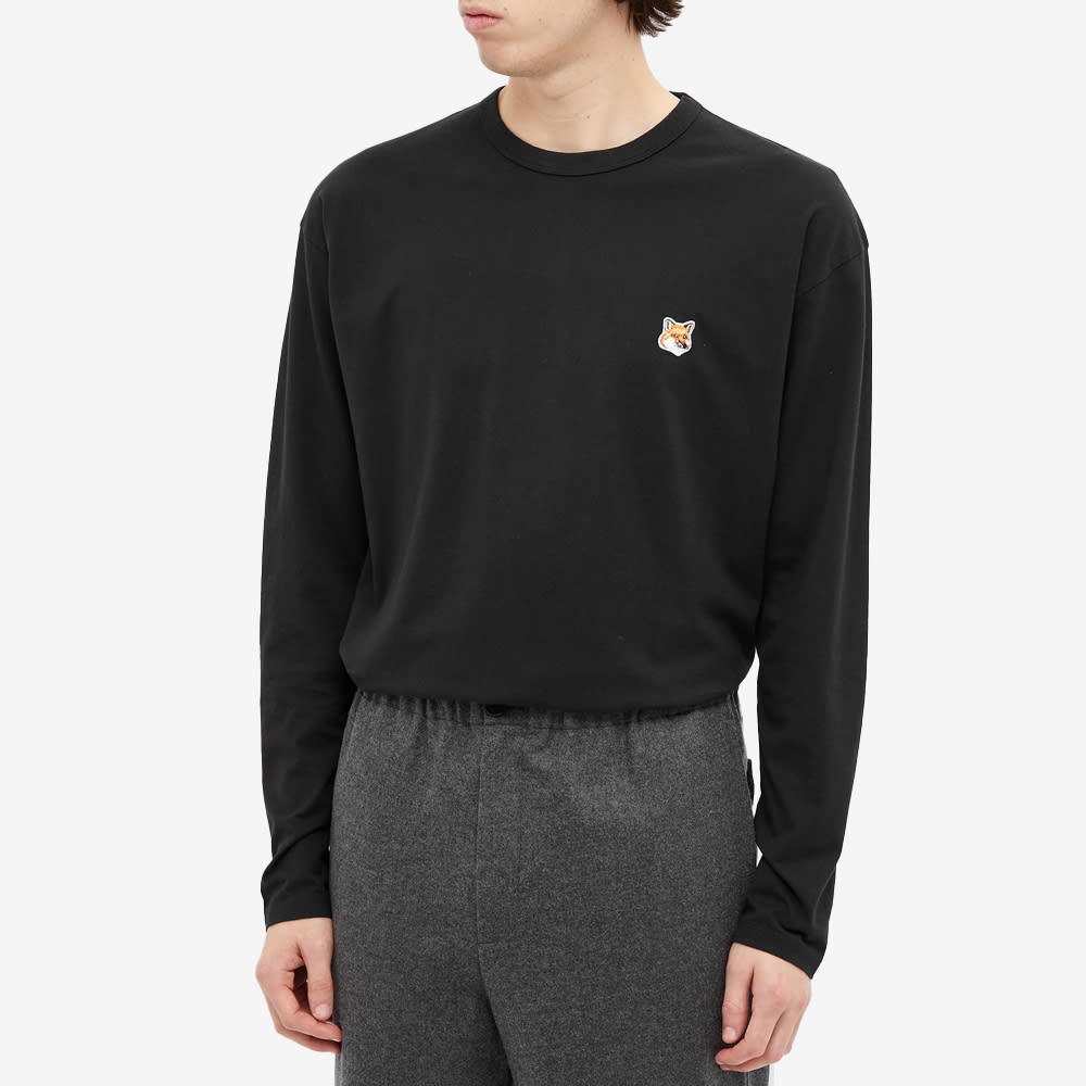 Maison Kitsuné Long Sleeve Fox Head Patch Tee - 4