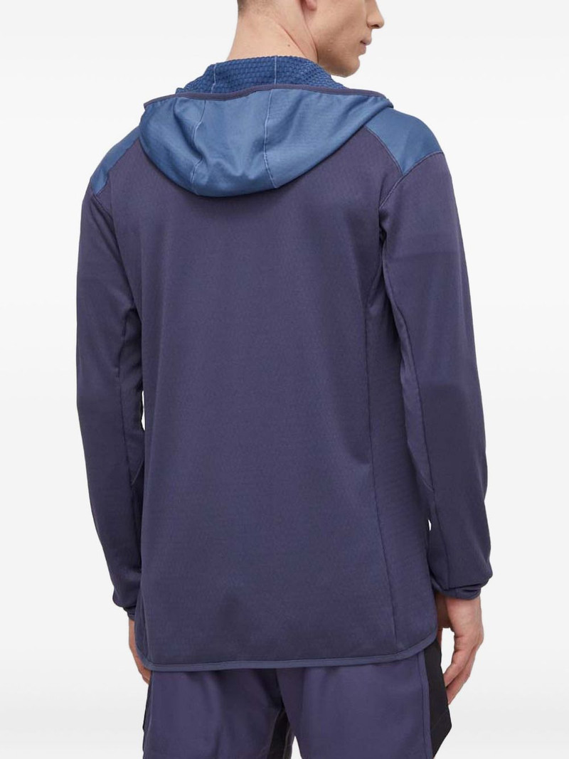 panelled zip-up hoodie 3