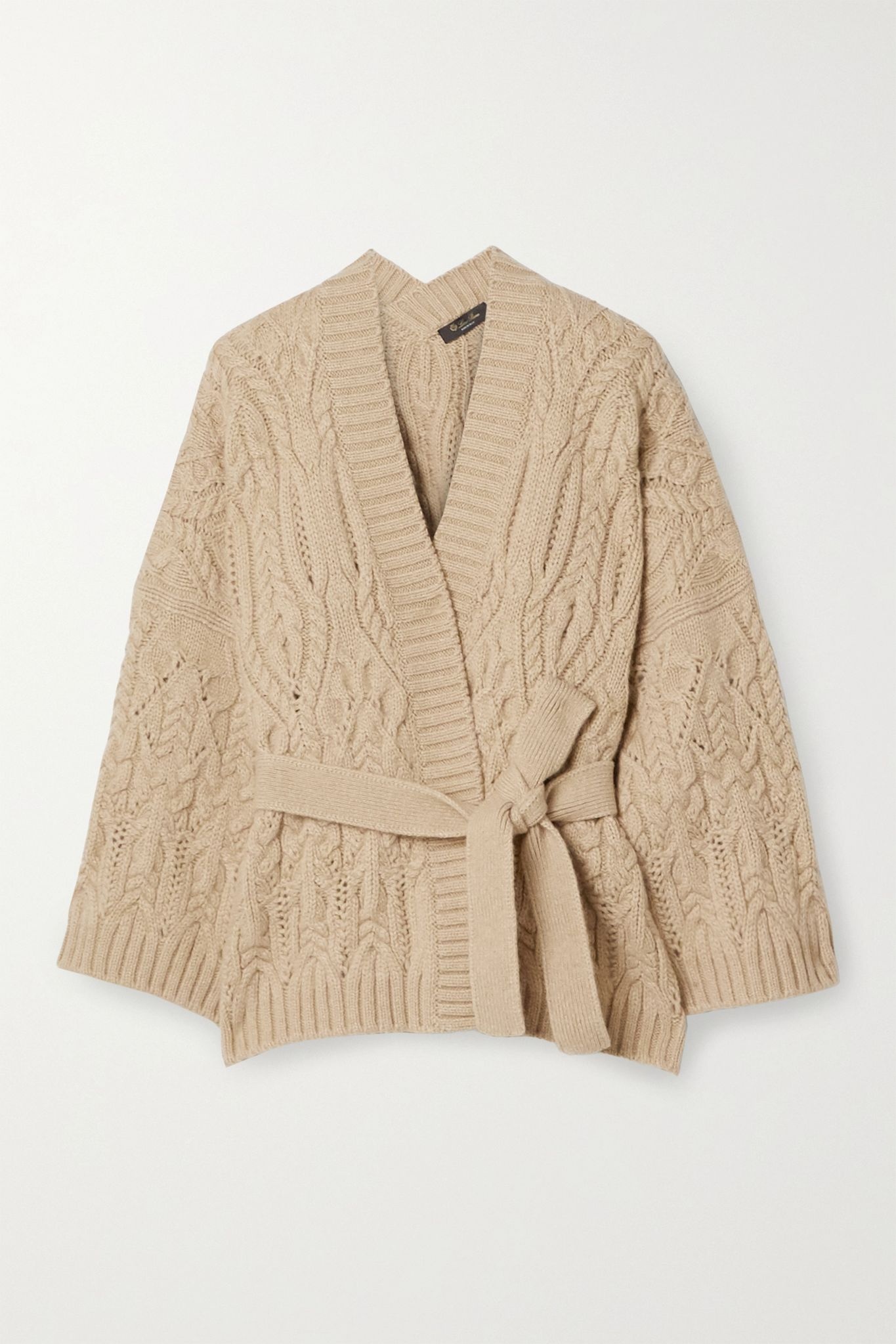 Cable-knit cashmere cardigan - 1