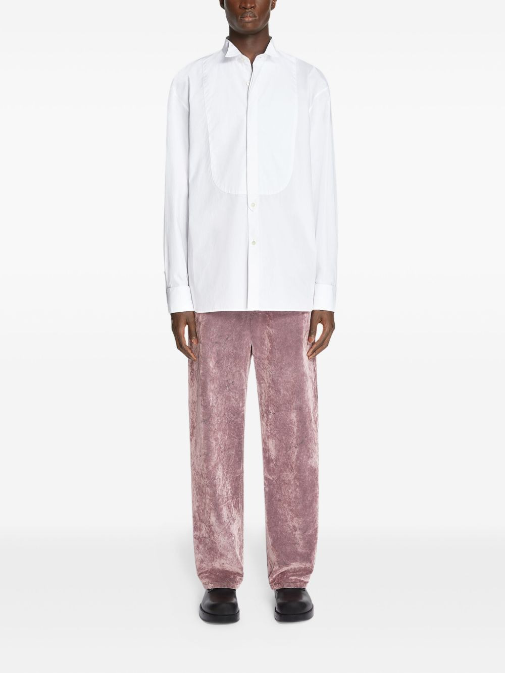 tuxedo panelled shirt - 2