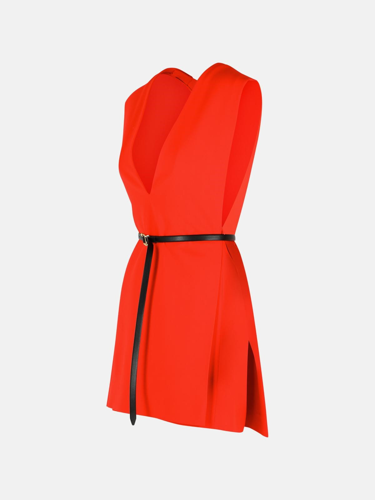'AGRUME' RED VISCOSE DRESS - 2