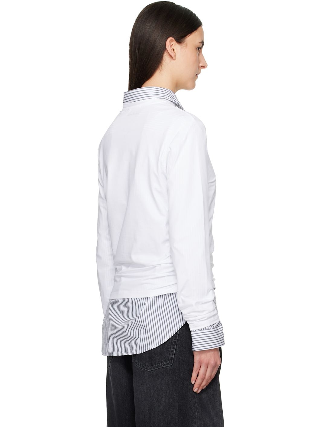 White Long Sleeve T-shirt - 3