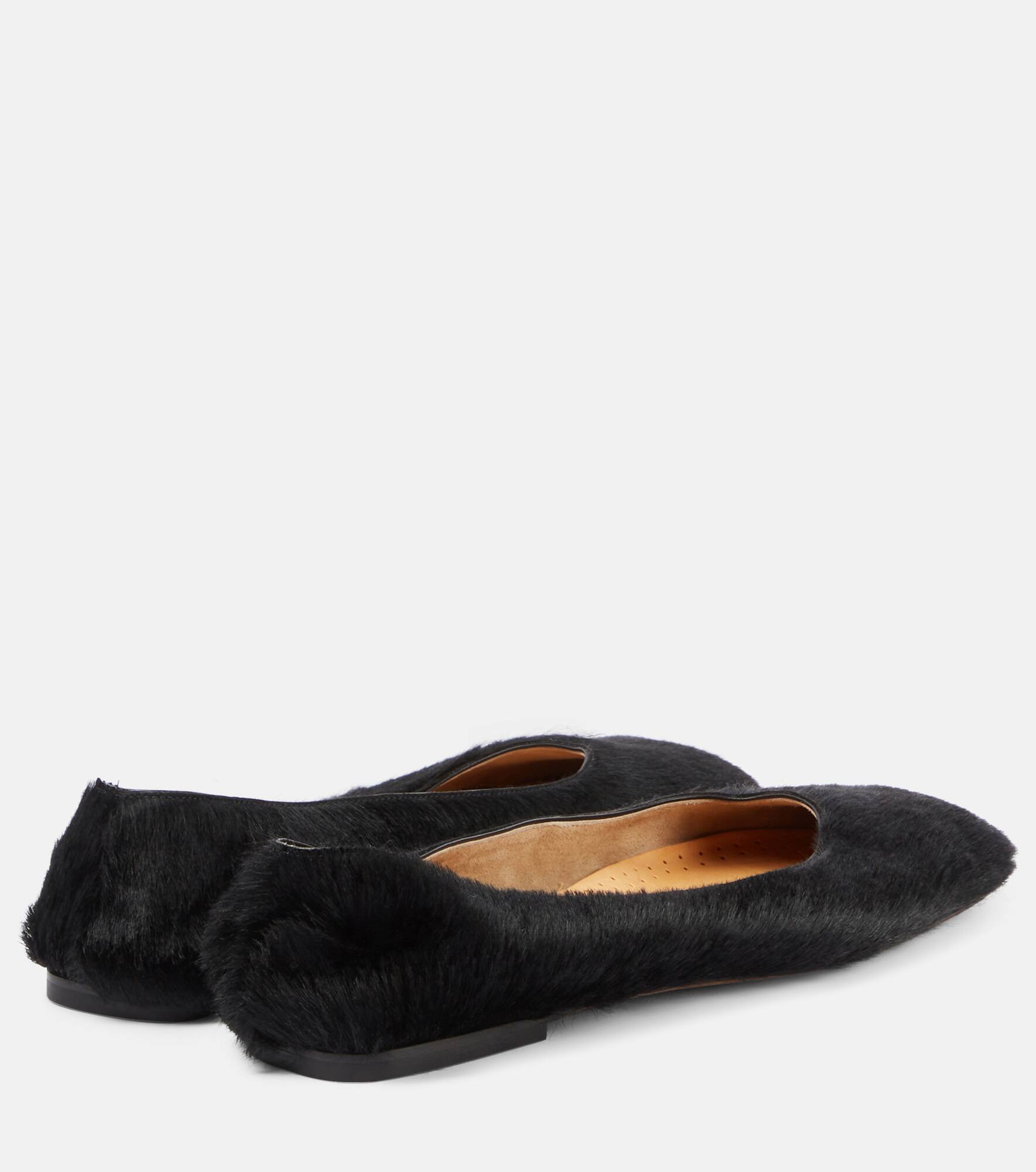 Calf hair ballet flats - 2