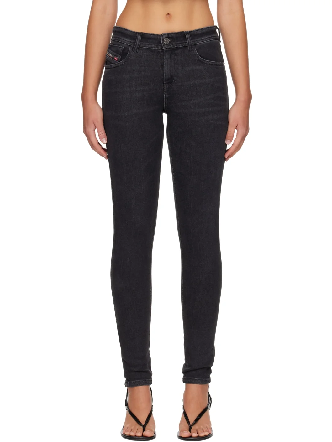 Black Regular Waist 2017 Slandy Jeans - 1