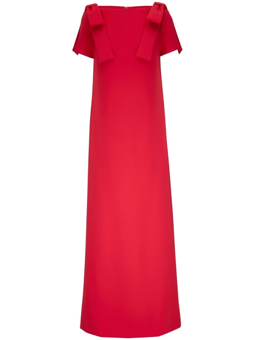 bow-detail long dress - 1
