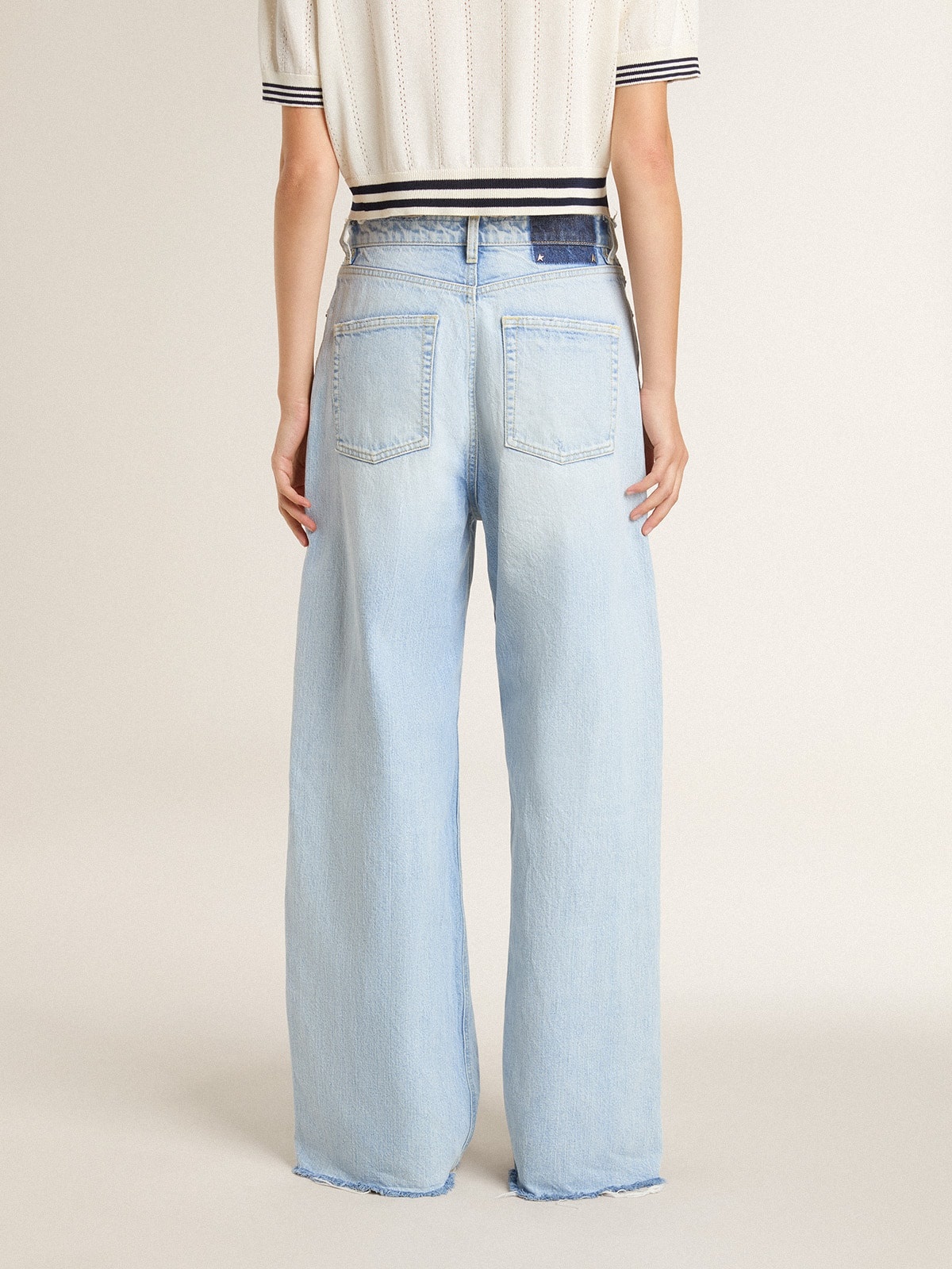 Women's pants in lived-in effect denim - 4