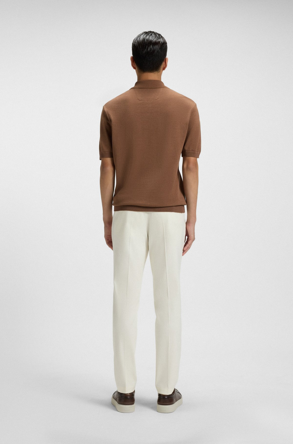 SLIM-FIT POLO SHIRT IN MERCERIZED COTTON - 5