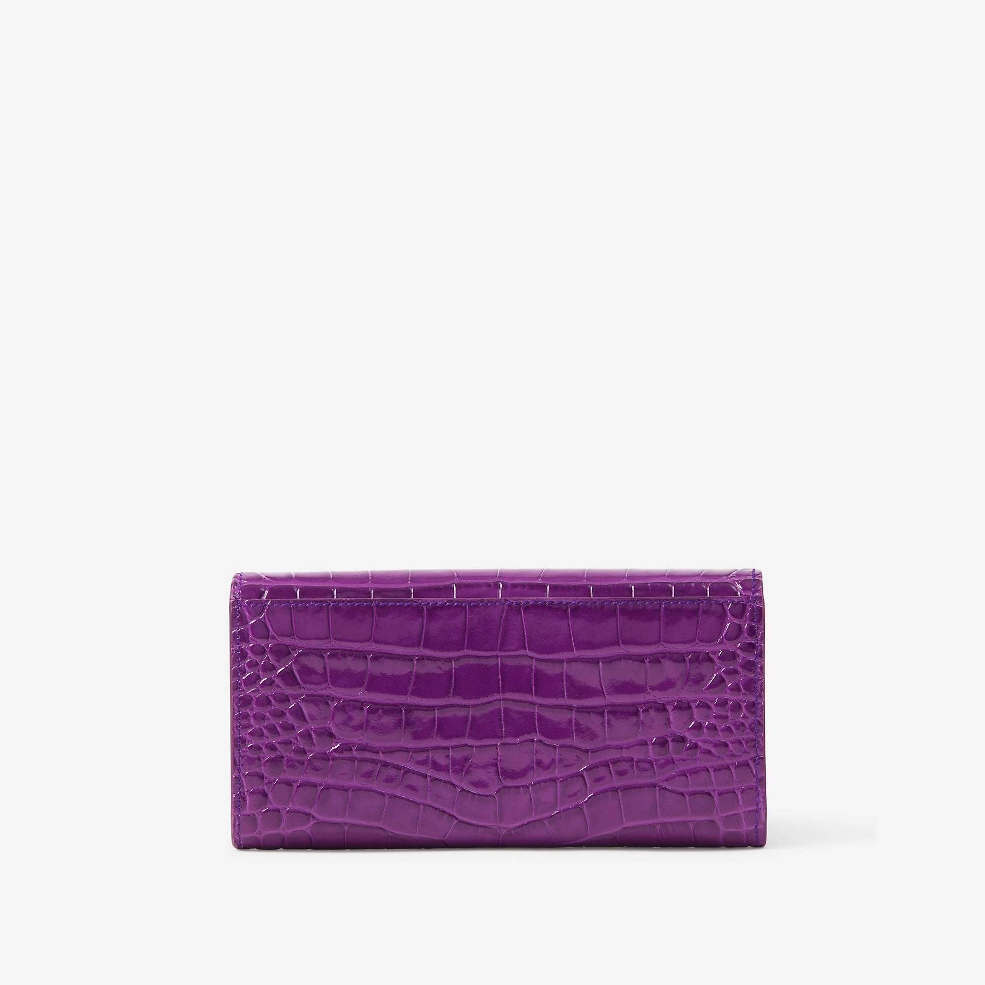Embossed Leather TB Continental Wallet - 3