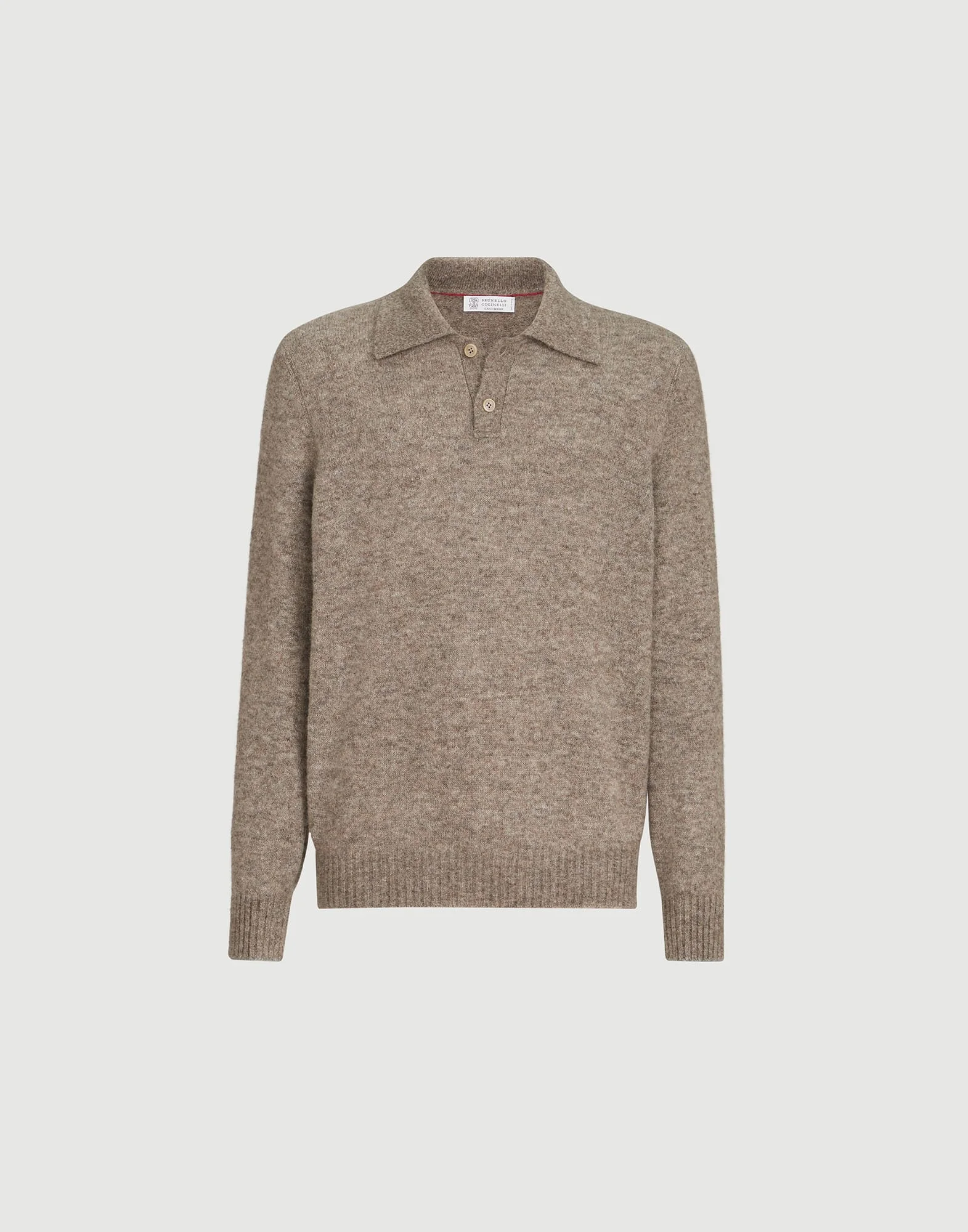 Alpaca, cashmere and wool knit polo - 1