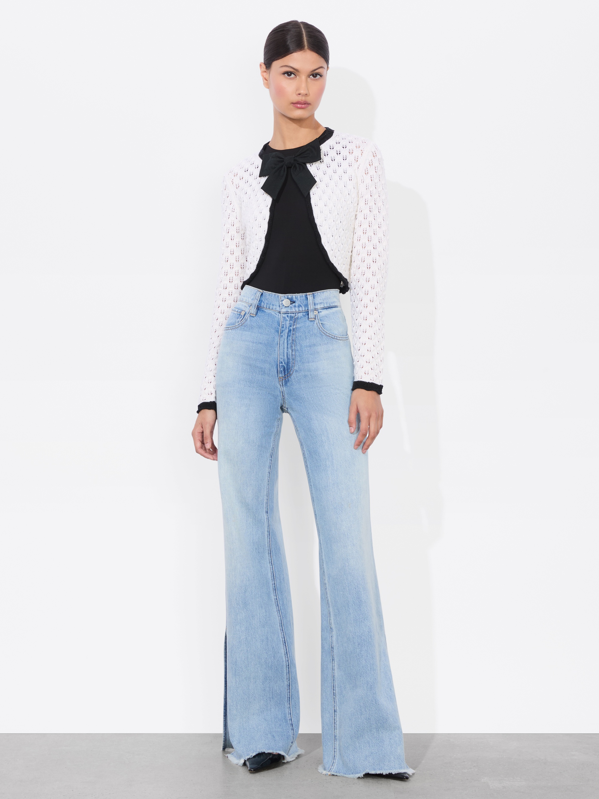 DANNIE SHRUG BOW CARDIGAN - 3