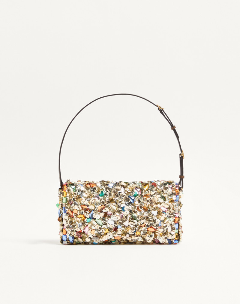 VALENTINO GARAVANI DEVAIN EMBROIDERED SMALL SHOULDER BAG 5