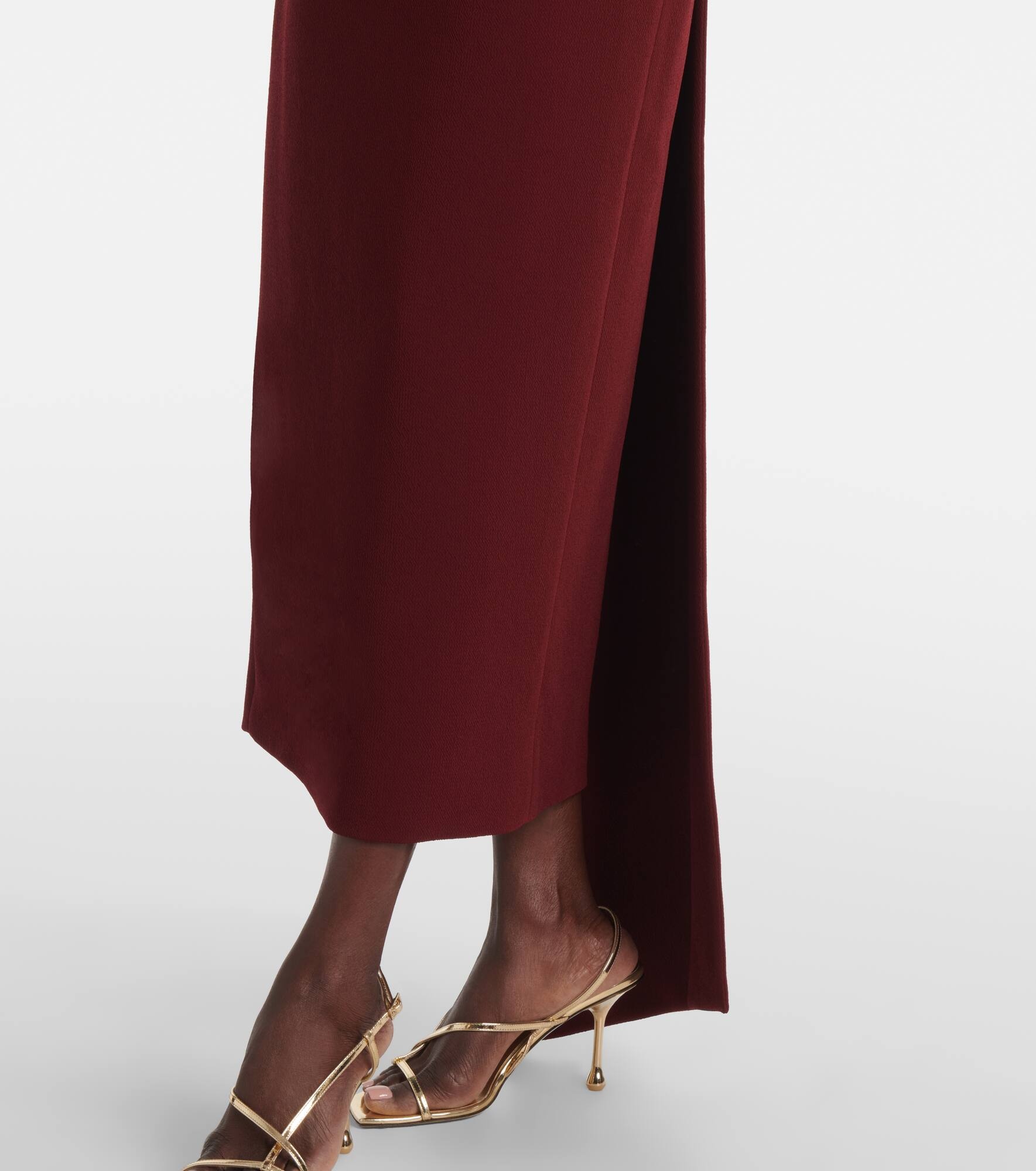 Derika off-shoulder crêpe midi dress - 5