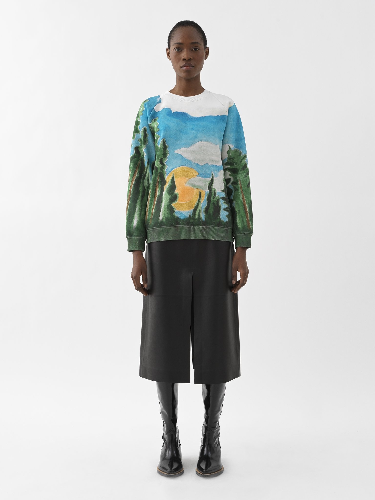 FOREST PRINTED SWEATER - 4