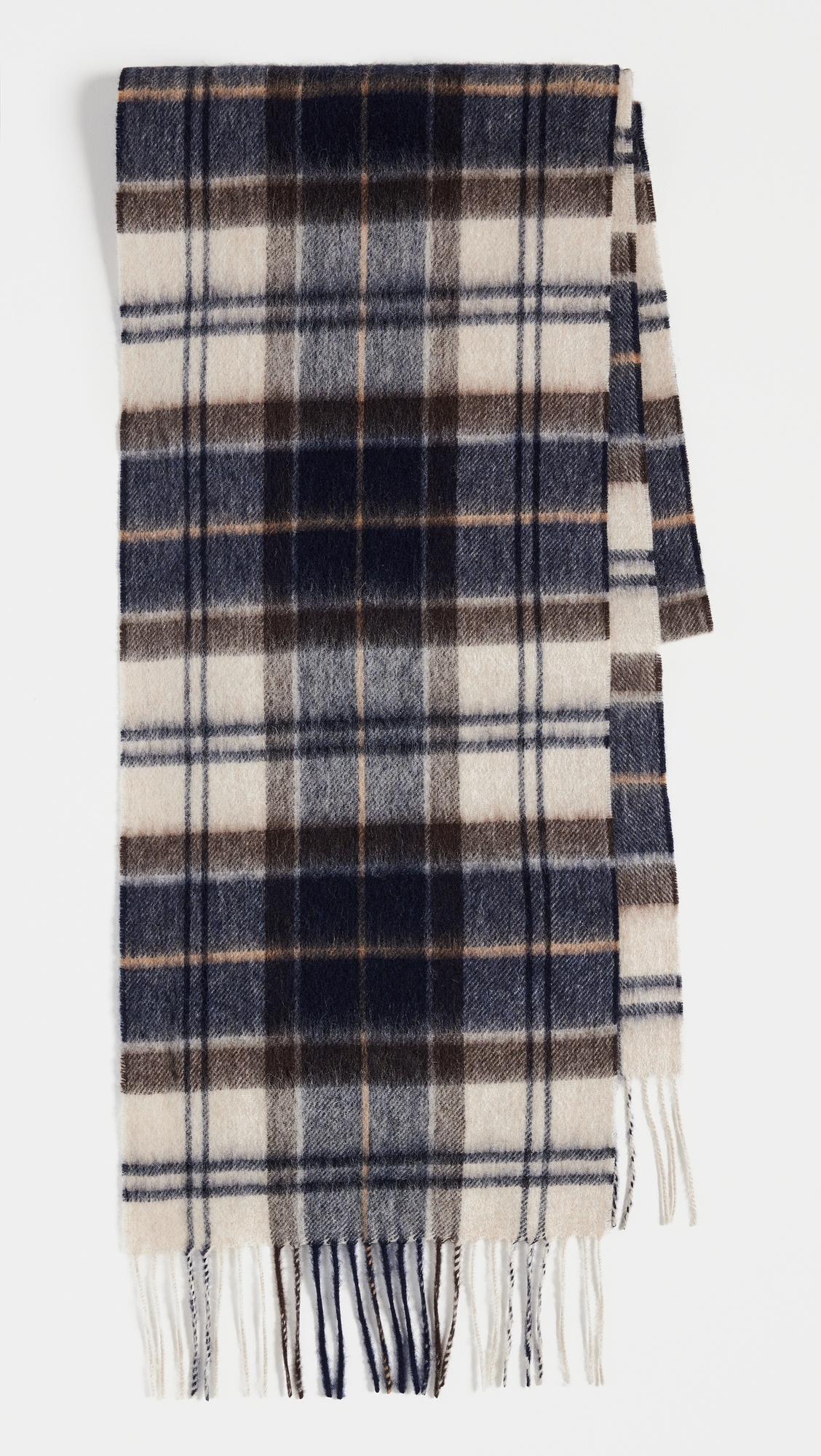 Barbour Wool Cashmere Tartan Scarf - 4