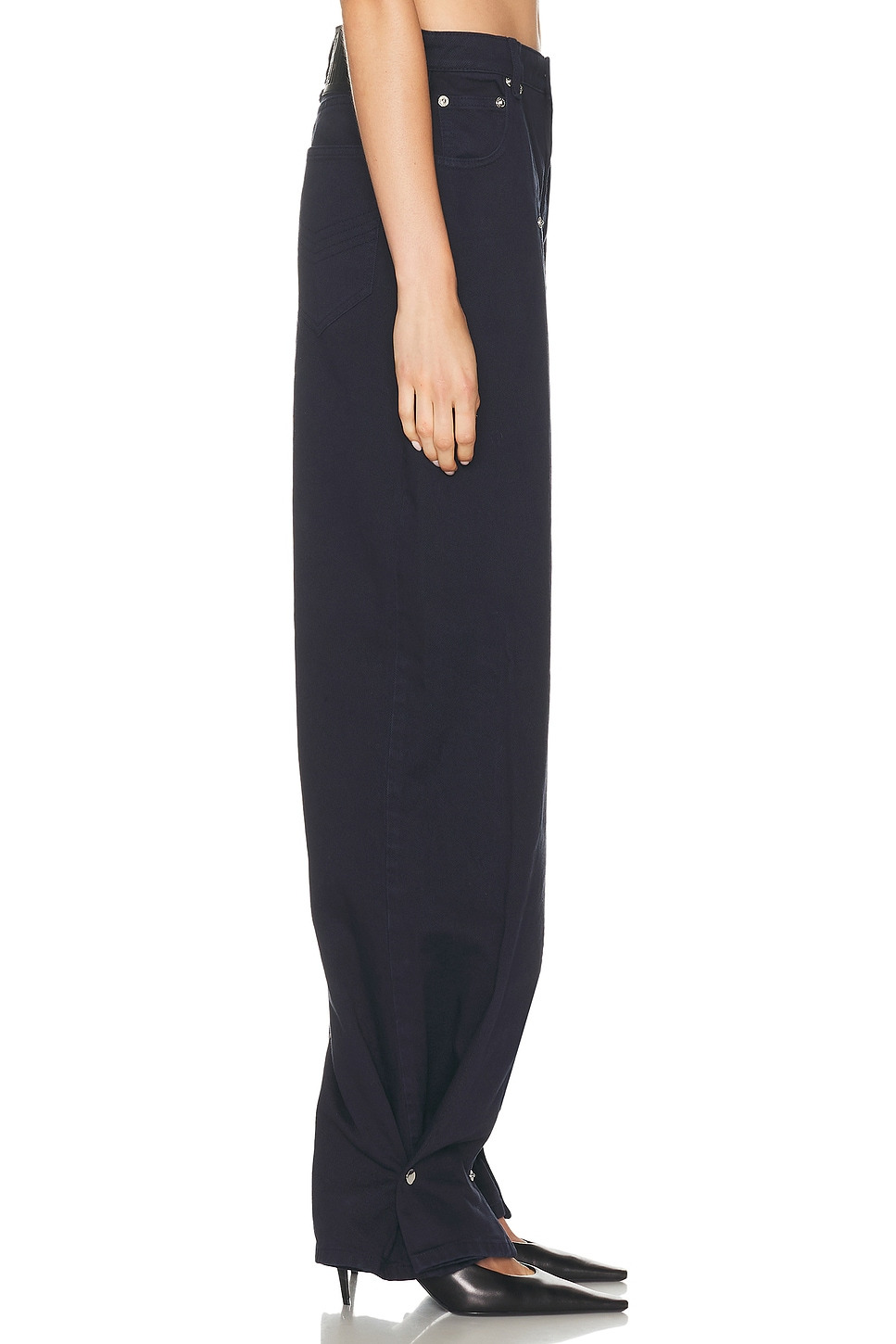 Overdyed Upper Panel Denim Trouser - 3