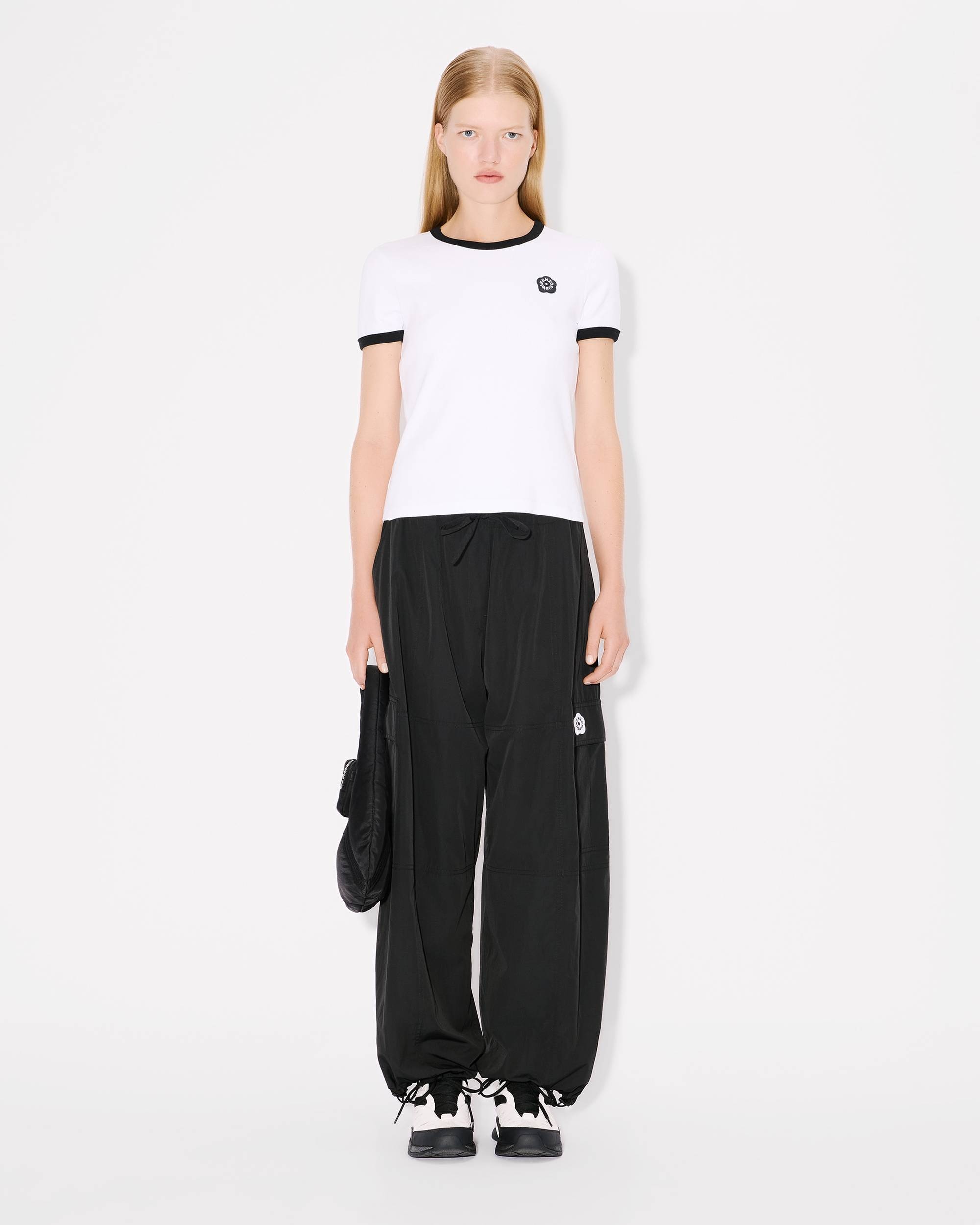 'Boke Flower 2.0' embroidered rib T-shirt - 5
