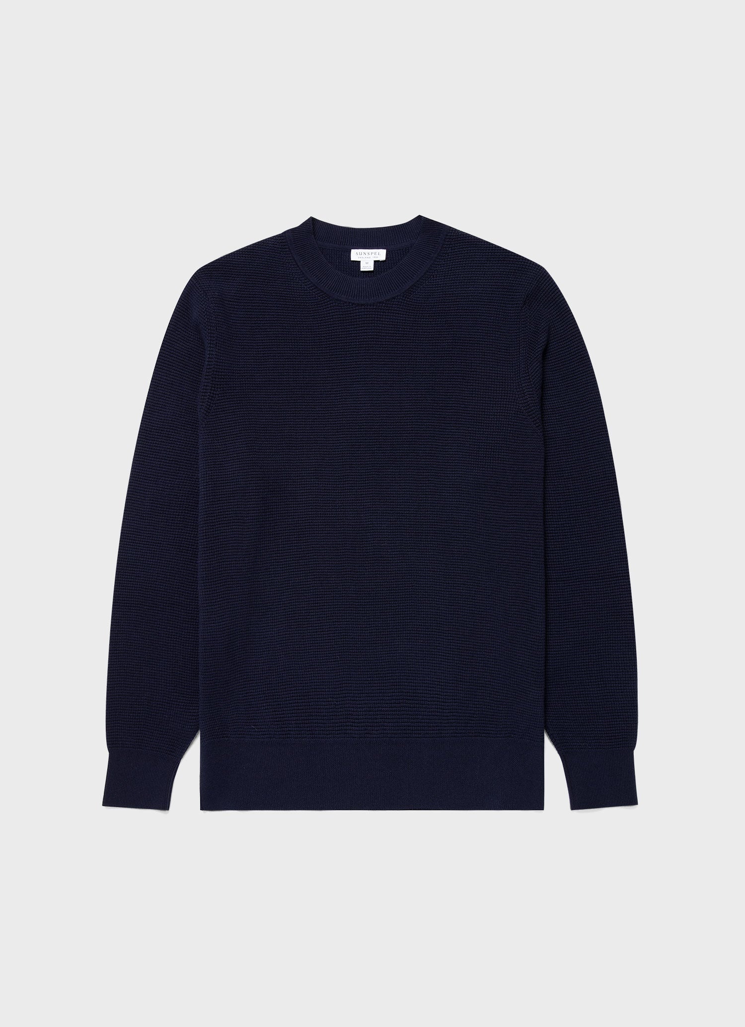 Waffle Stitch Crew Neck Jumper - 1