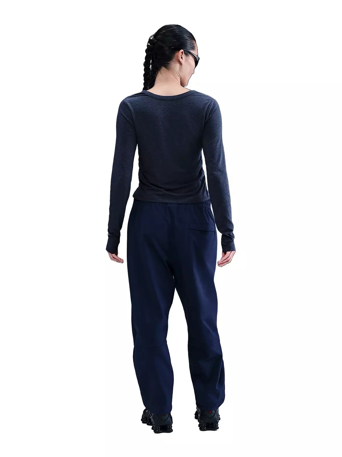 Women's Sportswear Chill Knit Long-Sleeve Top -Navy - 5