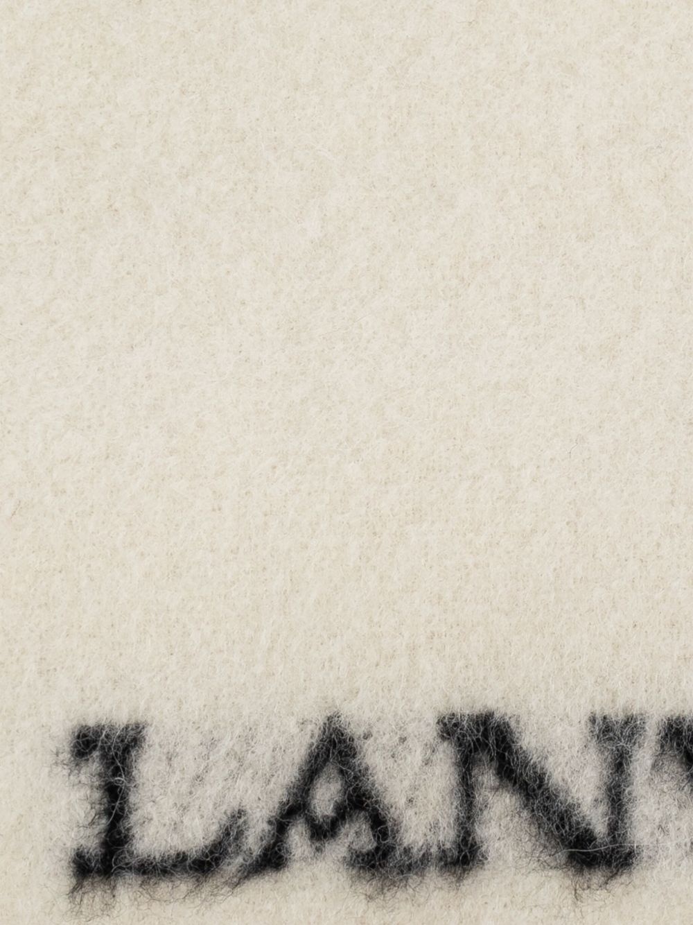 logo-detail fringed scarf - 3