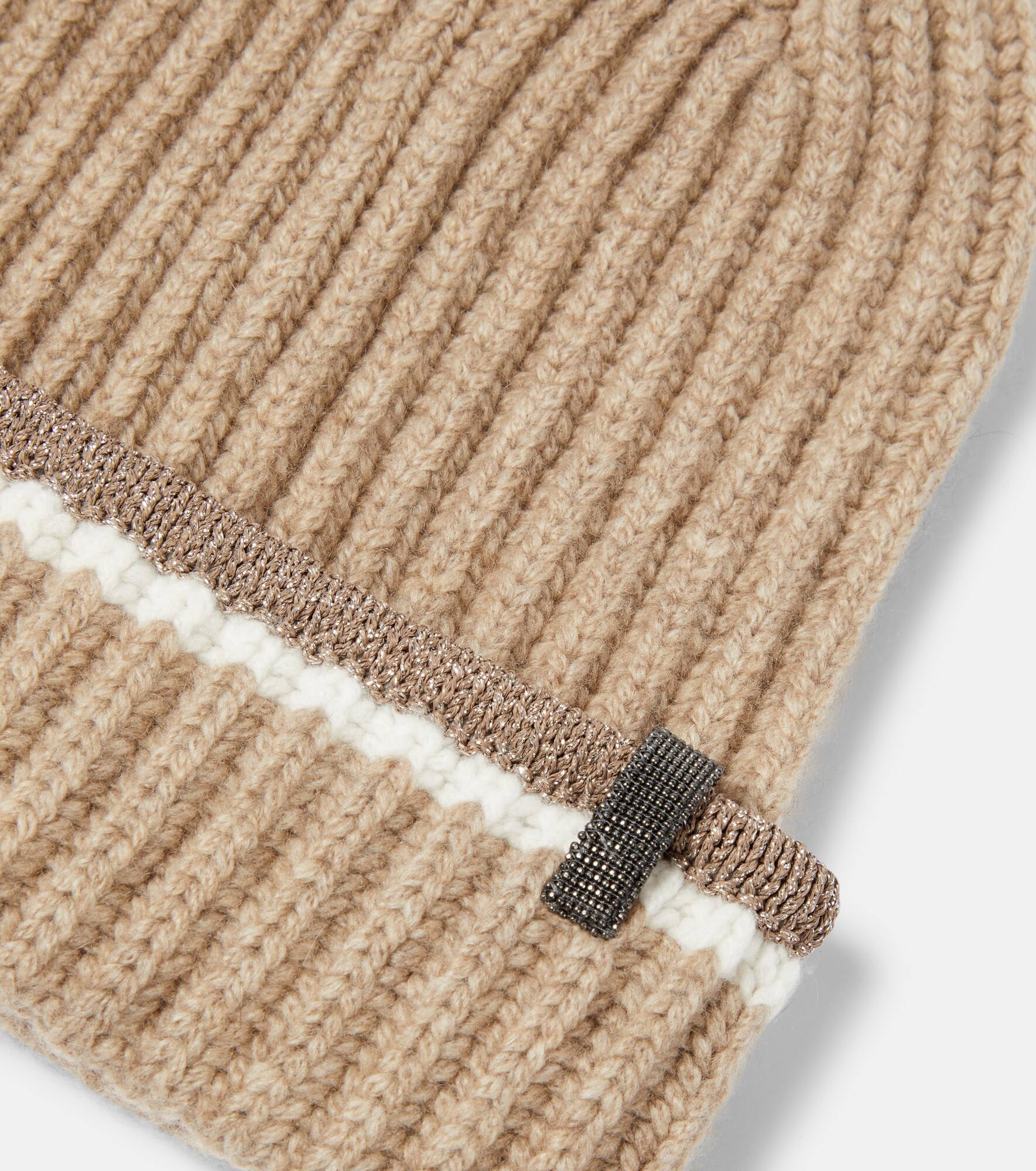 Ribbed-knit cashmere beanie - 3