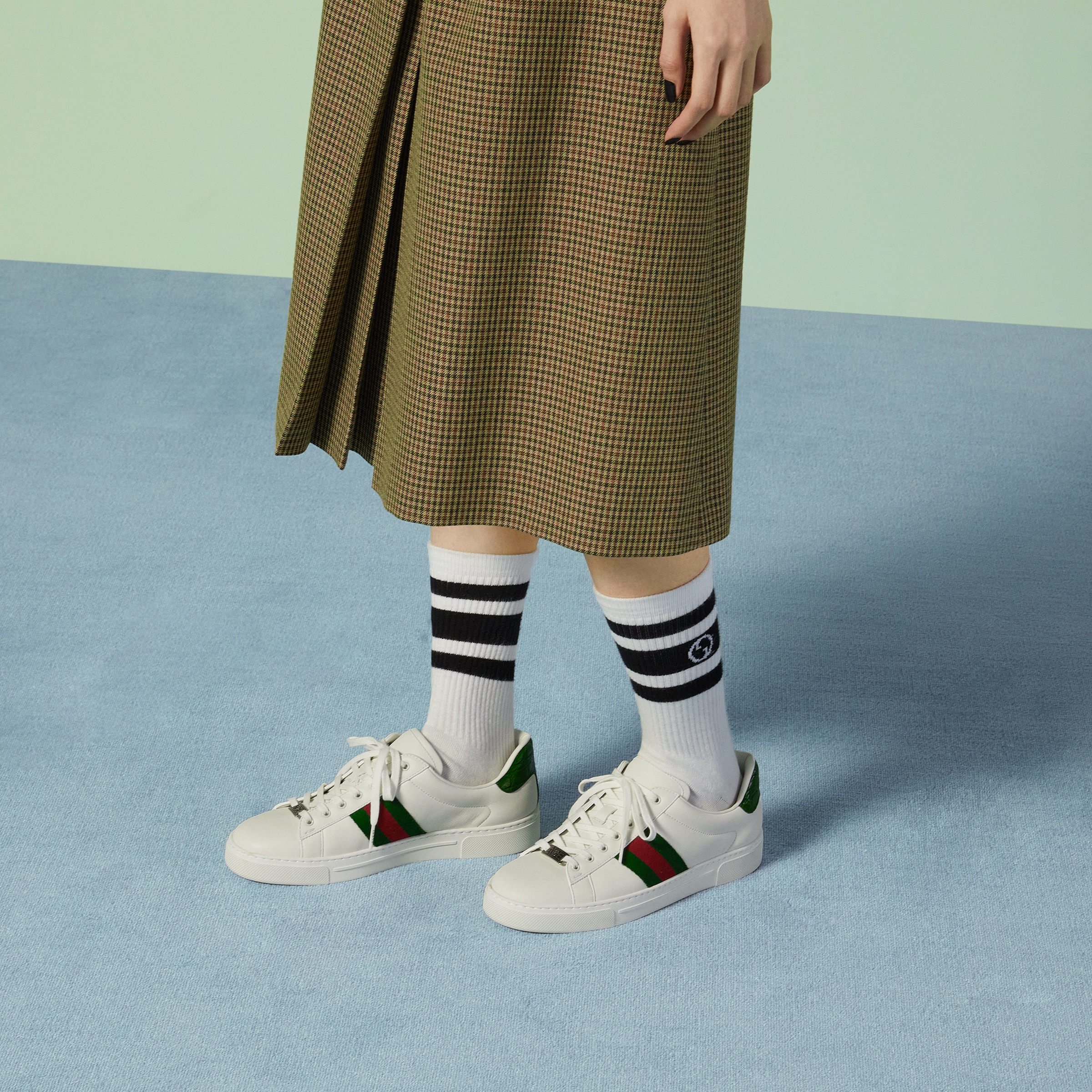 Women's Gucci Ace sneaker with Web - 3