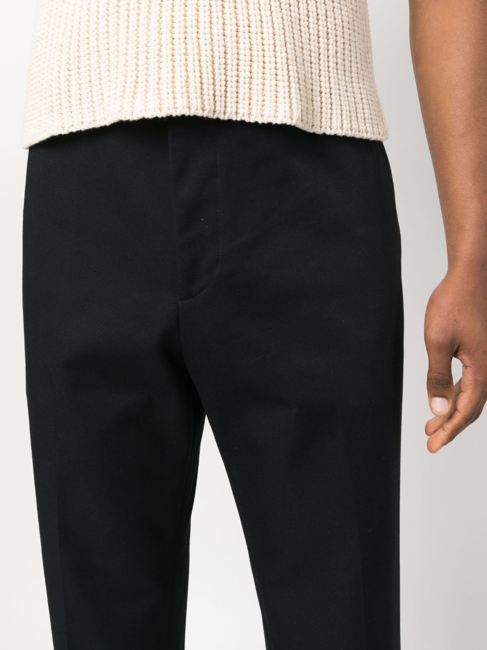 straight-leg cotton trousers - 5