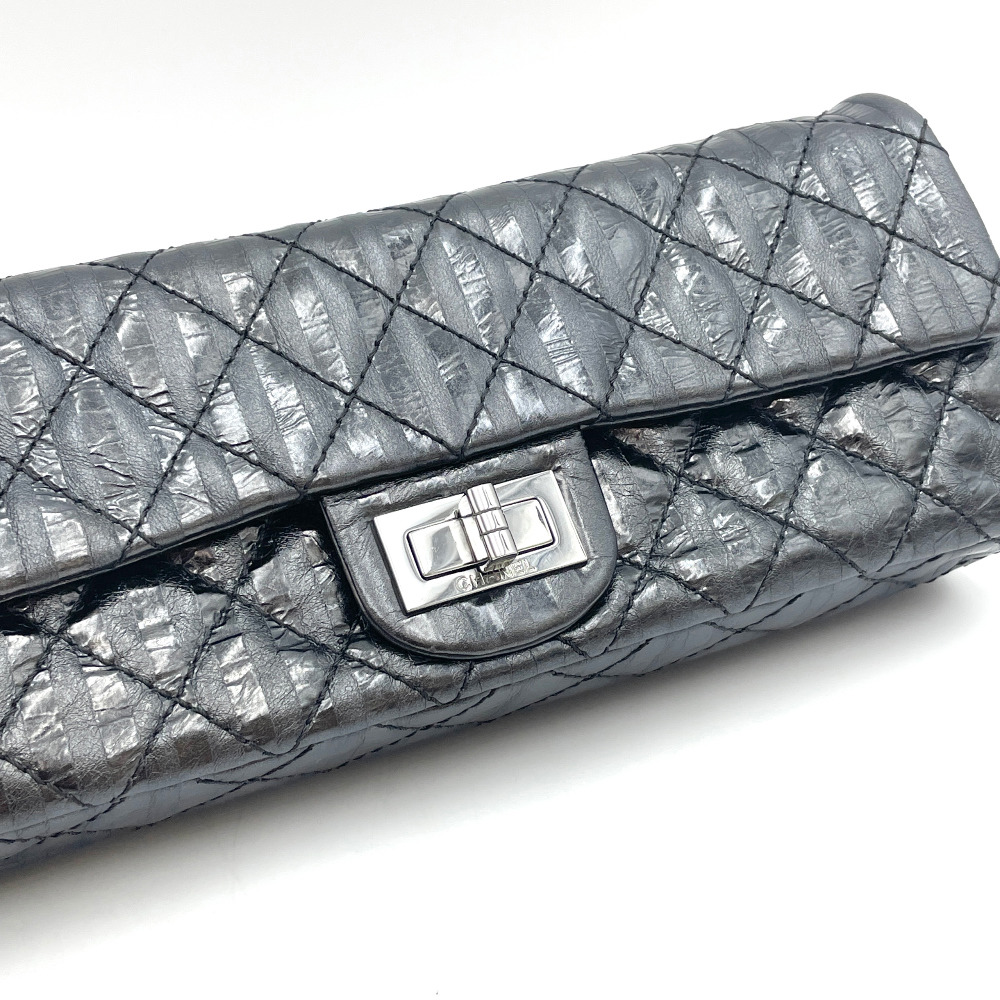 Chanel No. 12 Black 2.55 Baguette Bag - 8