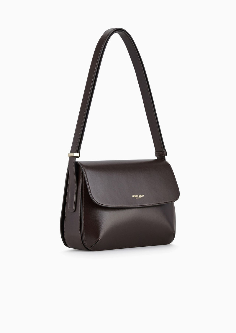 GIORGIO ARMANI Large palmellato leather La Prima bag outlook