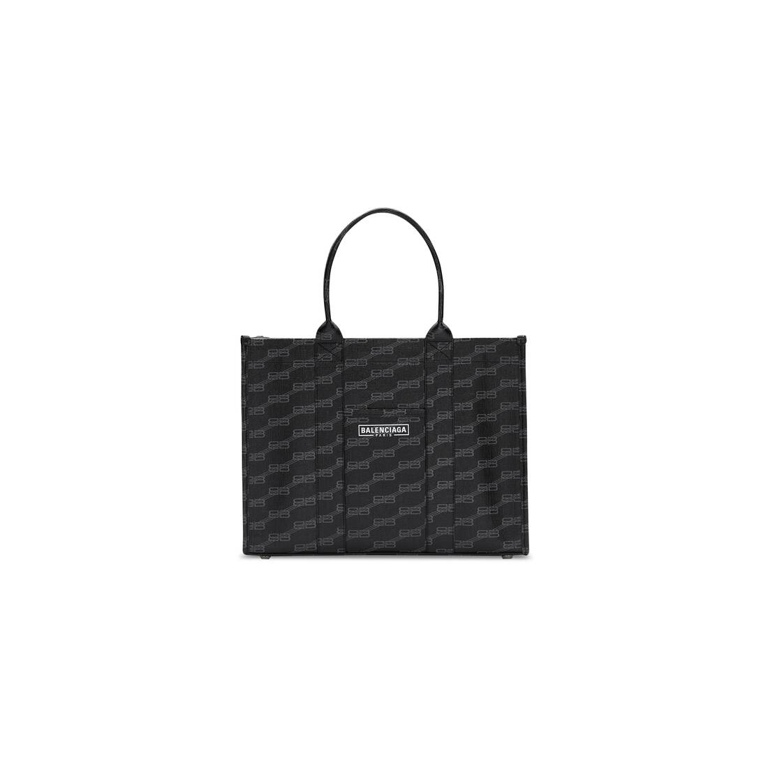 hardware medium tote bag bb monogram coated canvas - 1