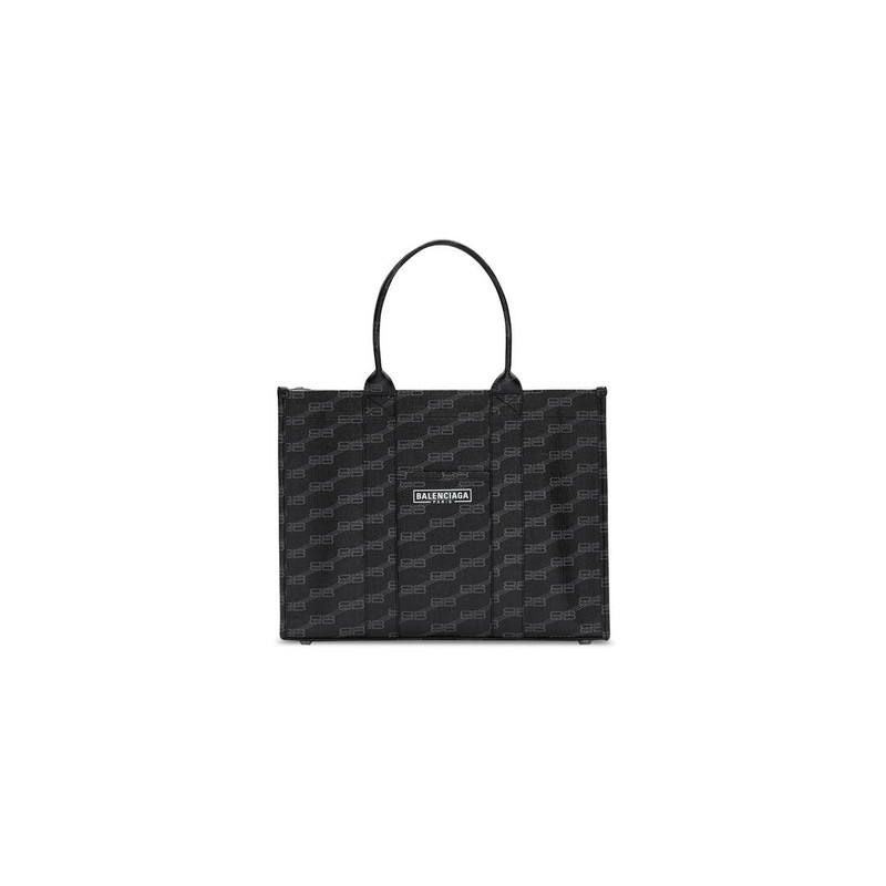hardware medium tote bag bb monogram coated canvas 1