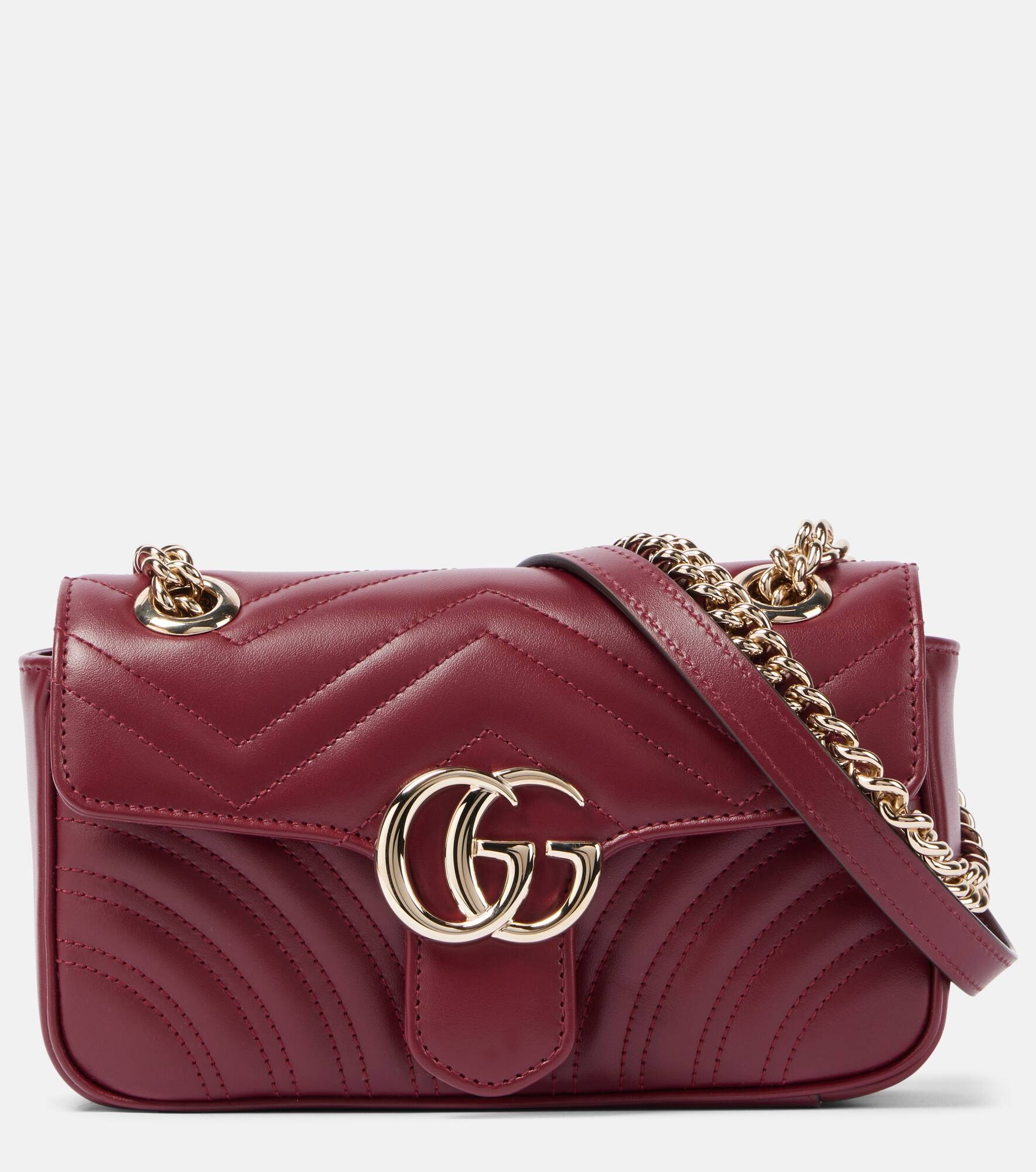 GG Marmont Mini leather shoulder bag - 1