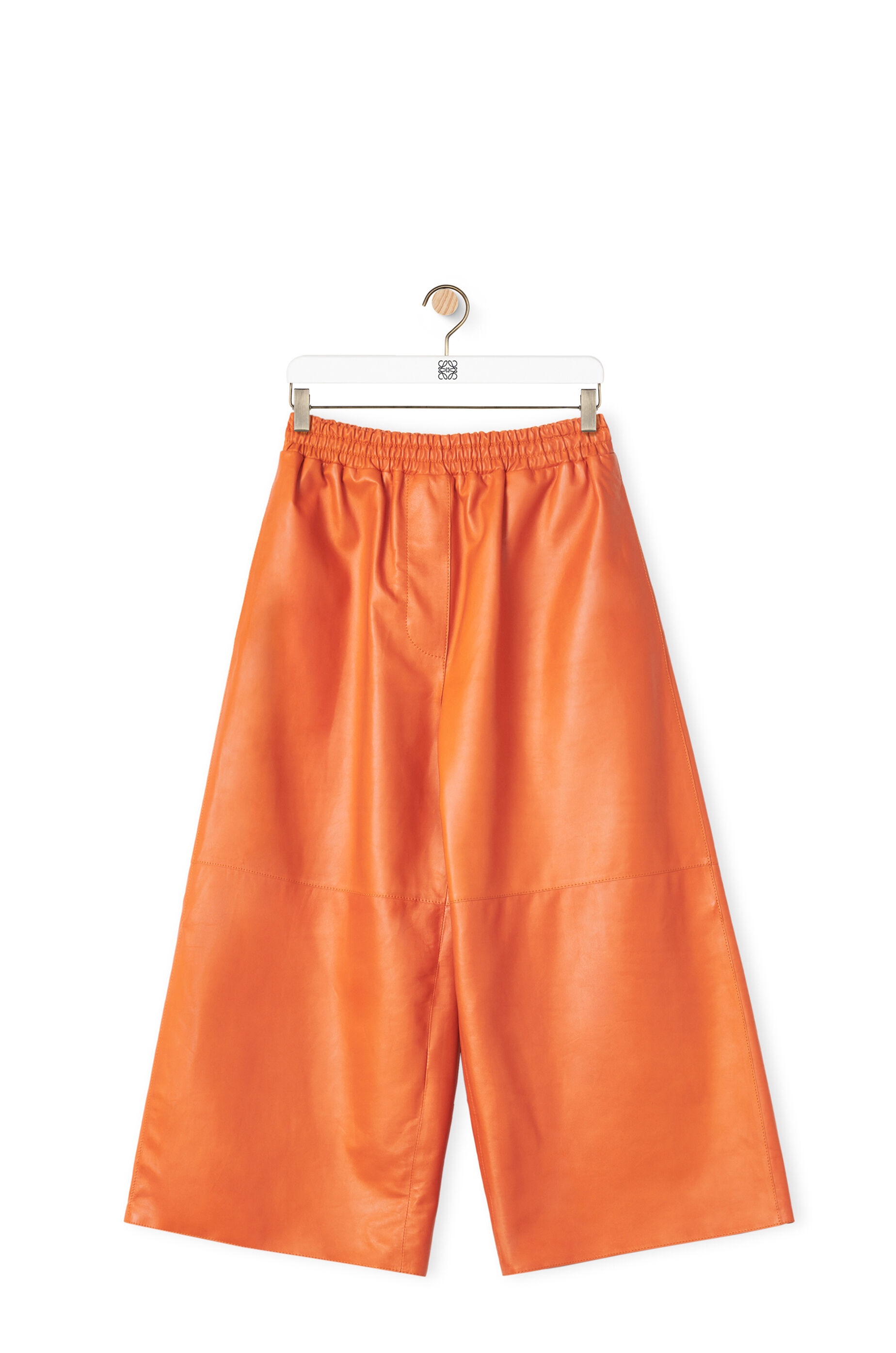 Cropped trousers in nappa - 1